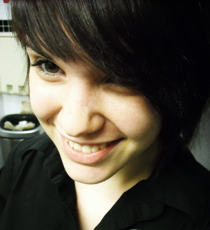 smiling woman with dark hair