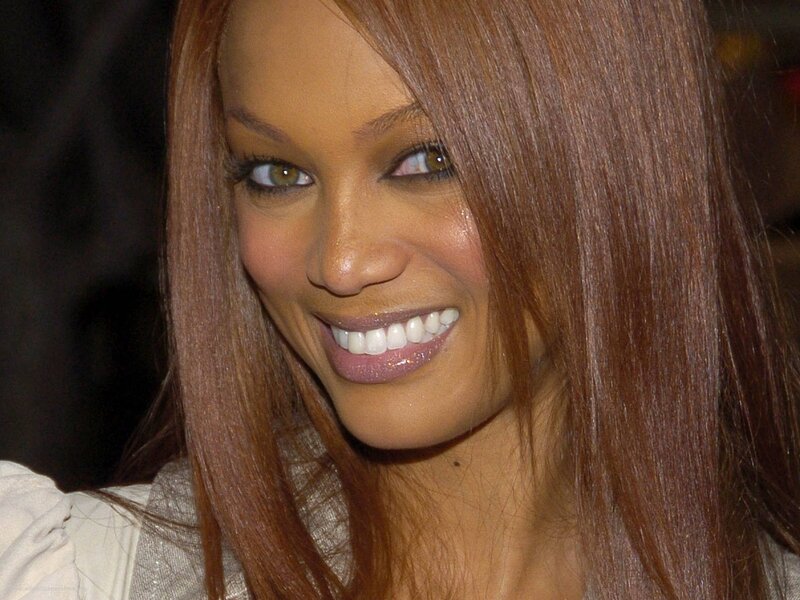 smiling woman with long hair