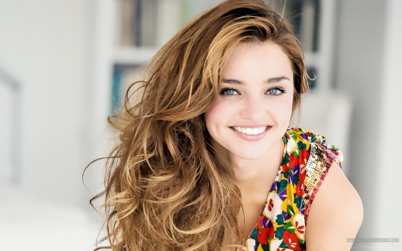 smiling woman with long hair
