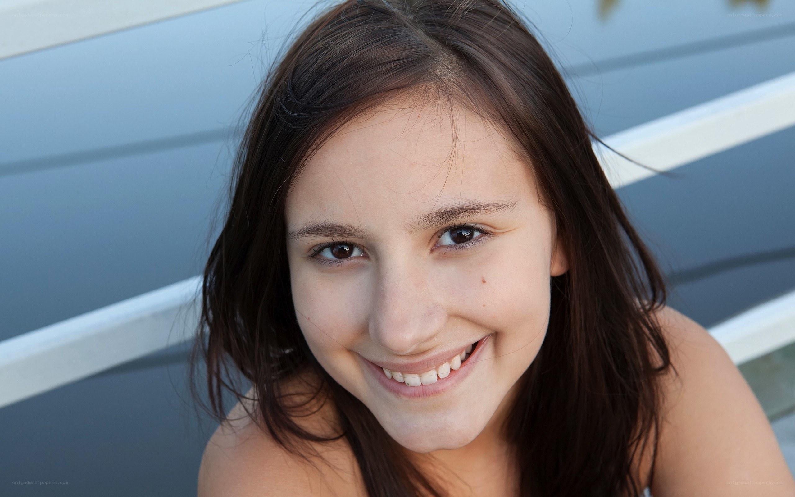 smiling young girl portrait