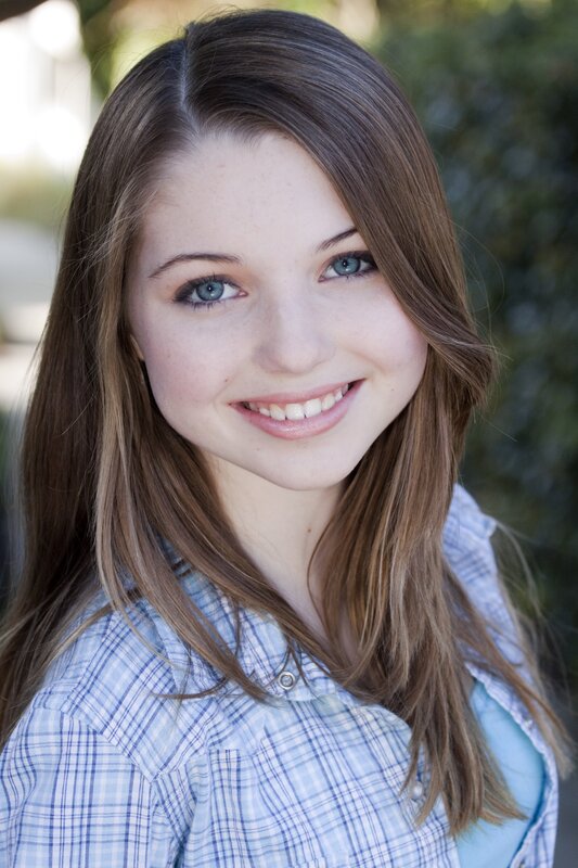 smiling young woman with blue eyes