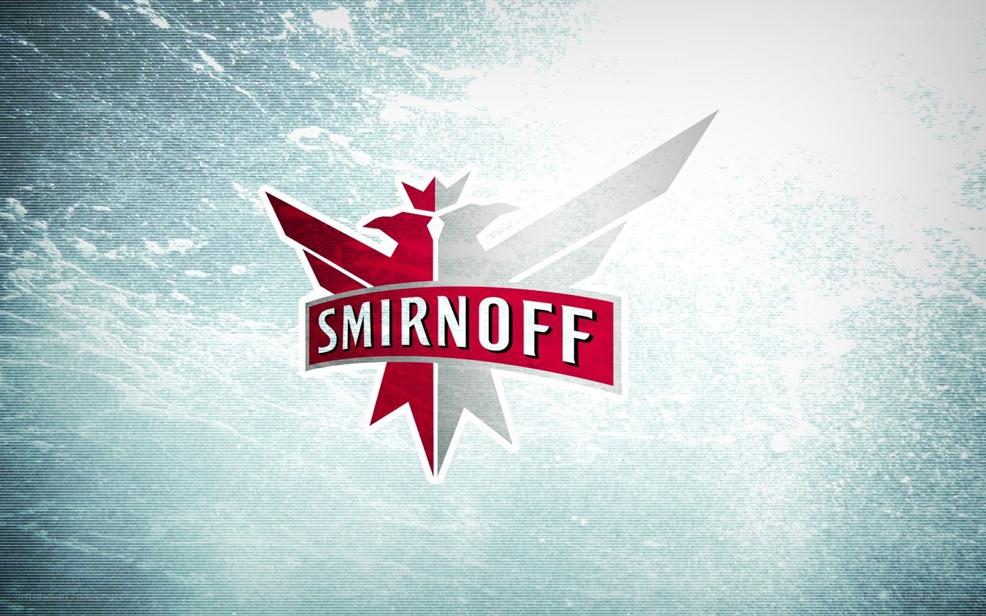 Smirnoff logo on textured background