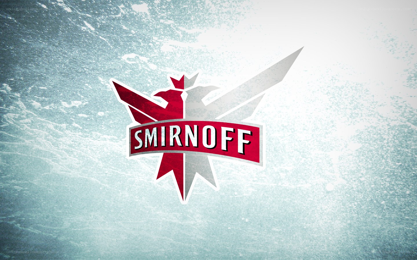 Smirnoff logo on textured background