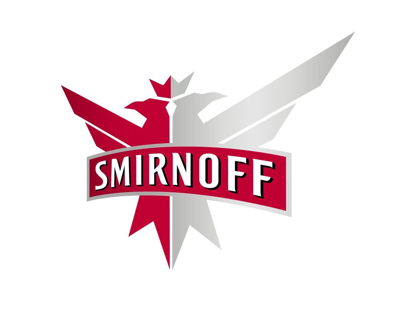 Smirnoff logo with bird emblem