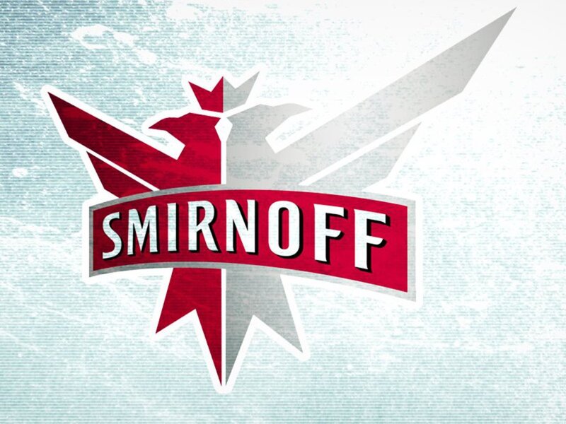 Smirnoff logo with stylized design