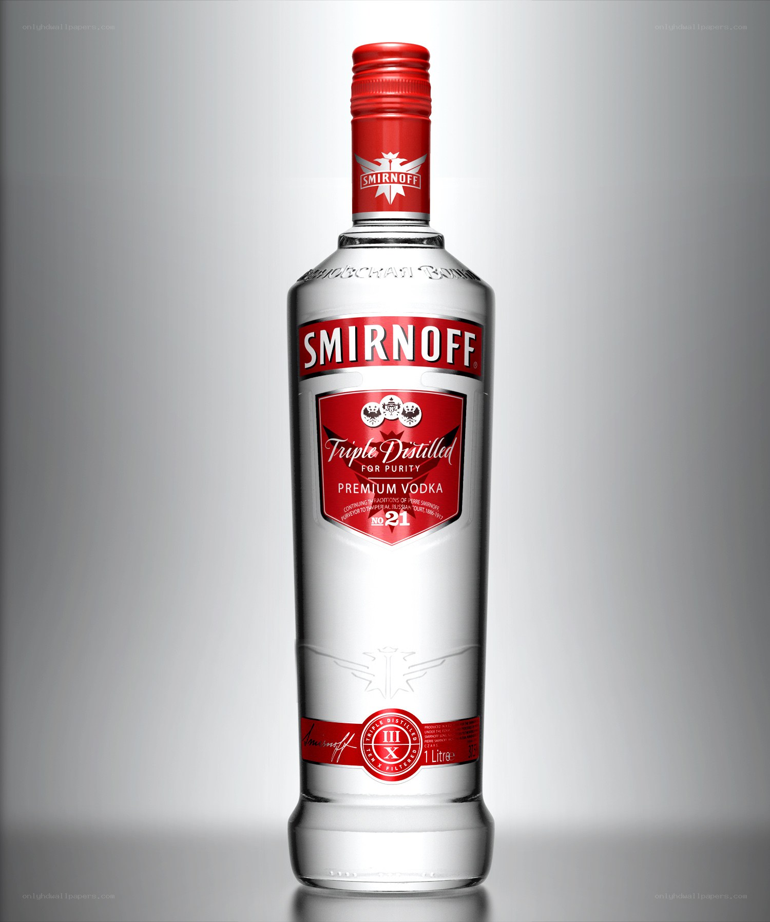 Smirnoff vodka bottle