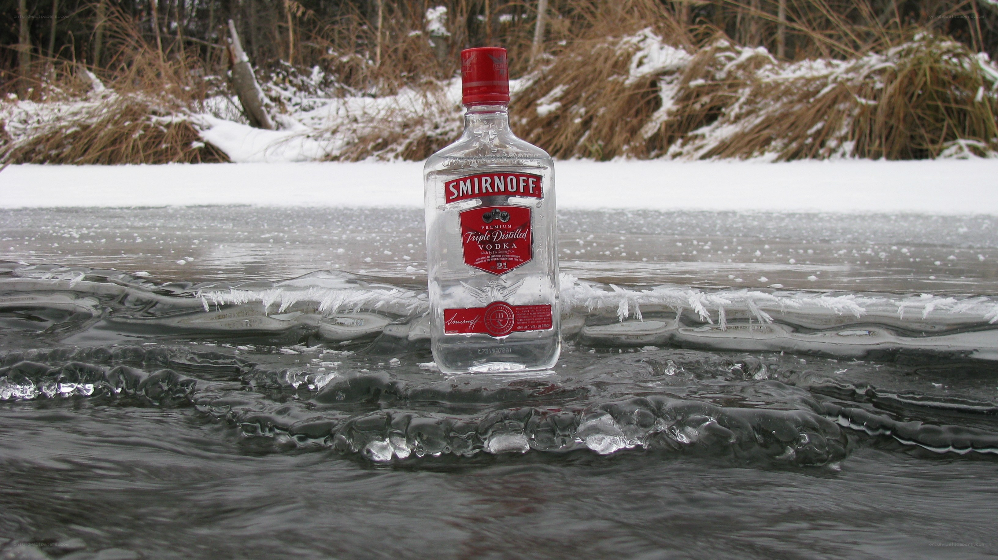 Smirnoff vodka on ice
