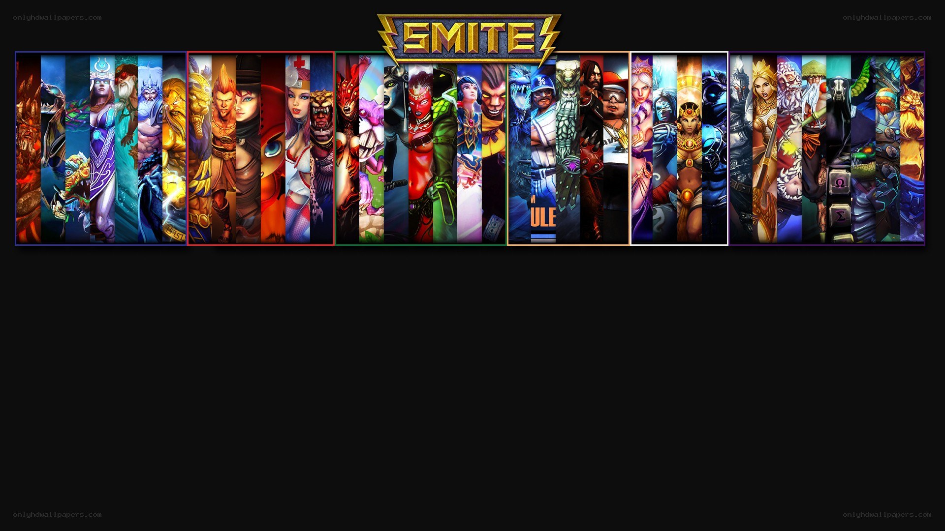 Smite game character lineup