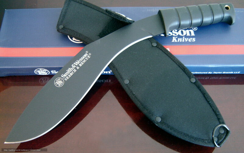 Smith & Wesson knife with sheath
