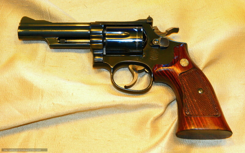 Smith & Wesson Revolver — Brown, Neutral