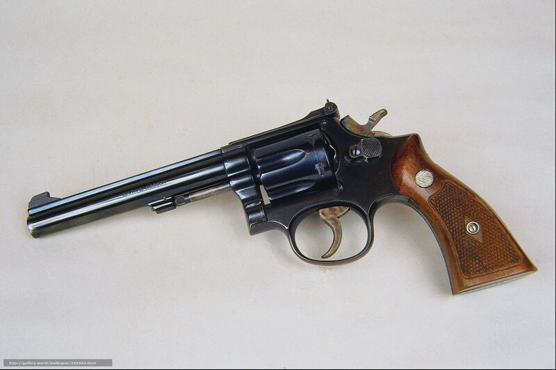 Smith & Wesson Revolver — Brown