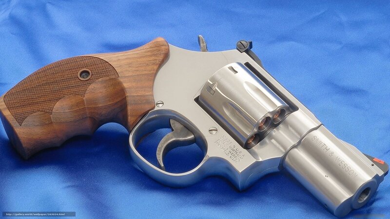 Smith & Wesson Revolver — Silver, Neutral, Photograph