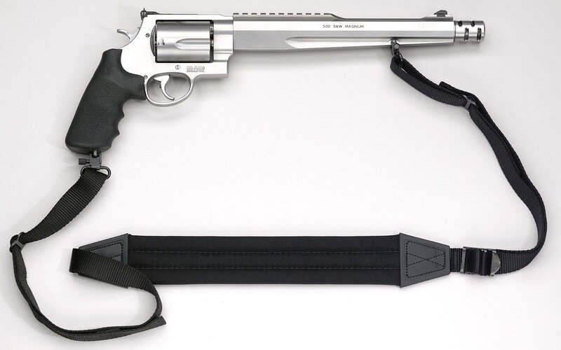 Smith & Wesson revolver with strap