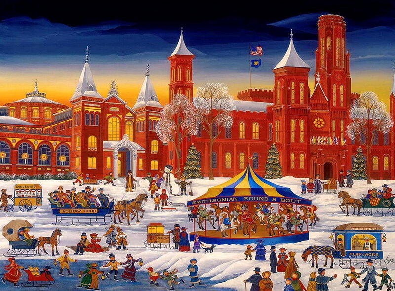 Smithsonian Building in Winter