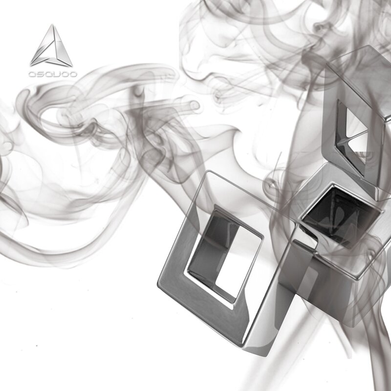 smoke and geometric shapes