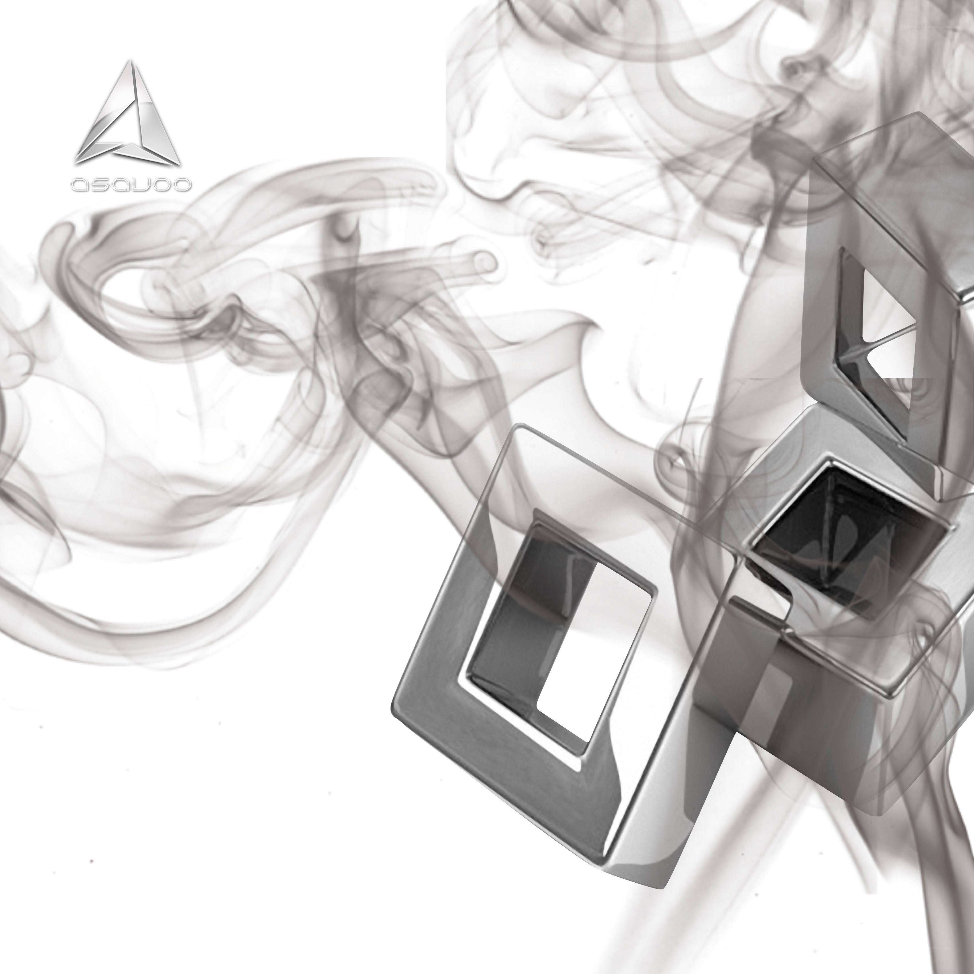 smoke and geometric shapes