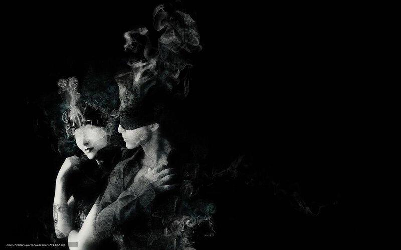 smoke and shadow figures
