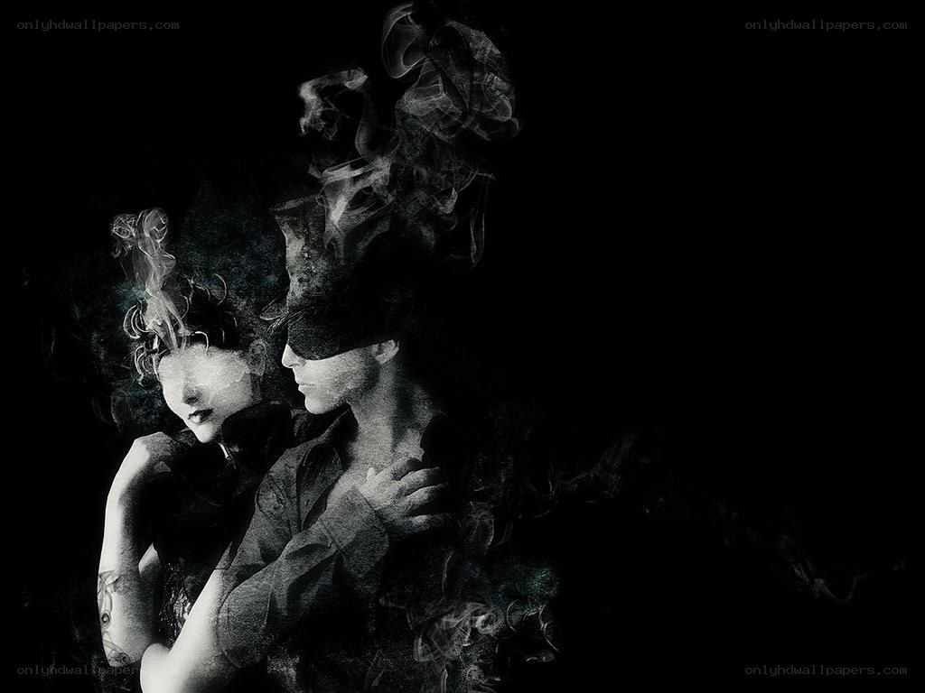 smoke and shadows portrait
