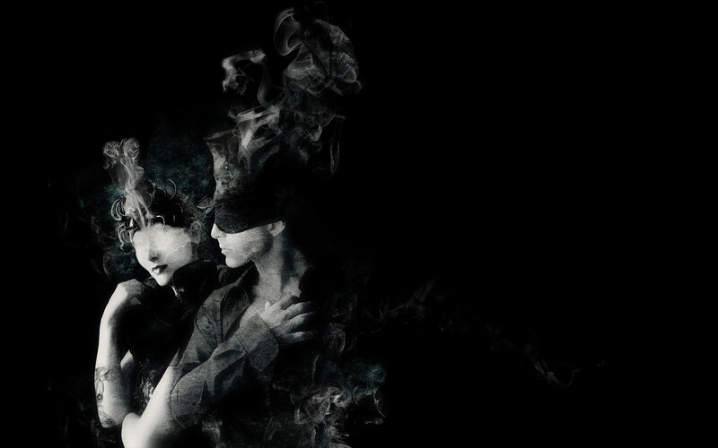smoke and shadows portrait