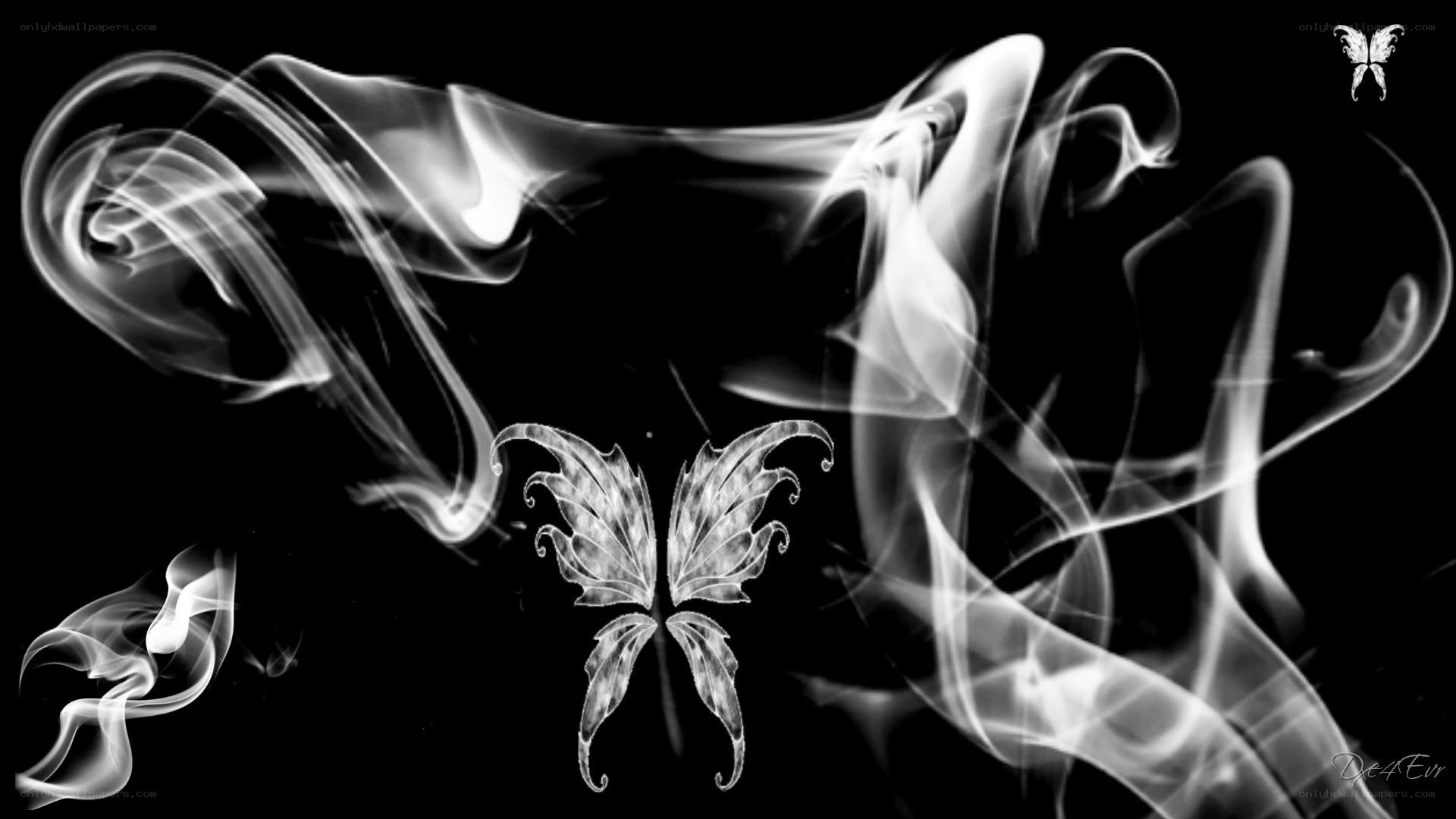 smoke butterfly art