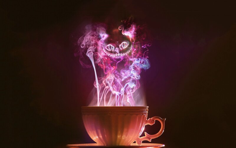 Smoke Cat from Teacup