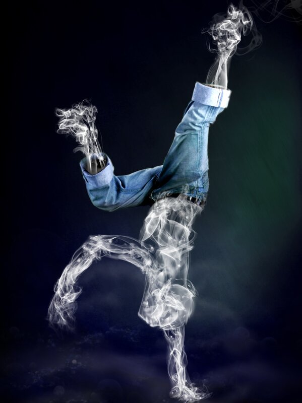 smoke dancer in jeans