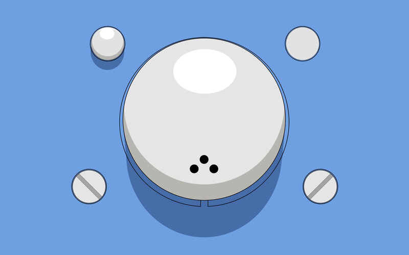 smoke detector with pills