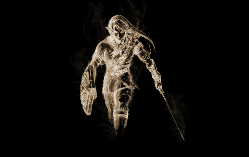 Smoke Figure of Warrior