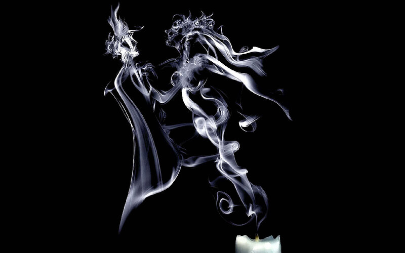 Smoke Figures from Candle
