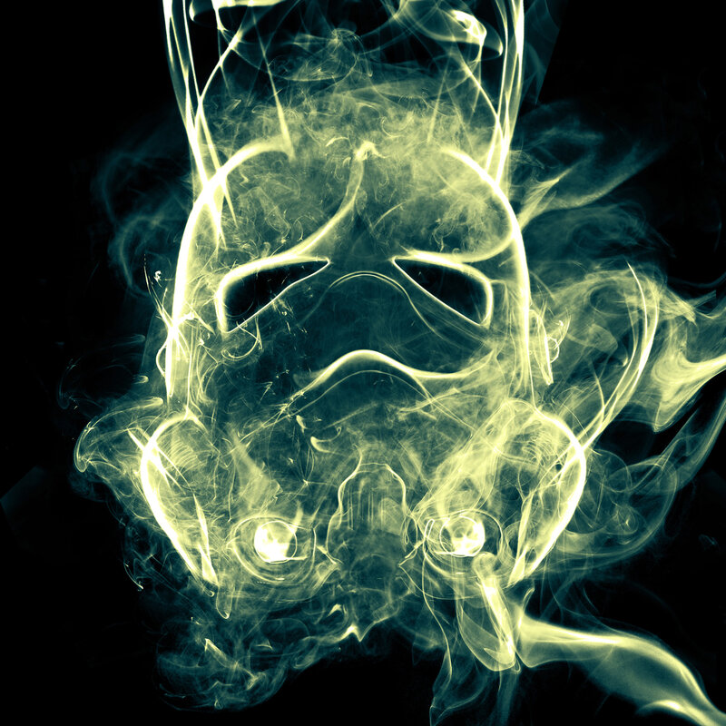 smoke-formed mask