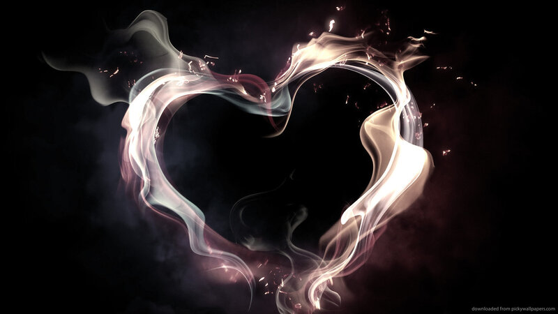Smoke Forming Heart Shape