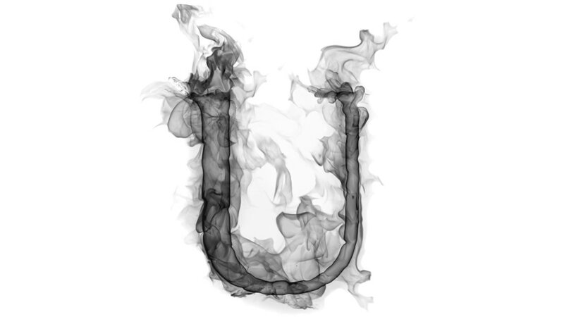 Smoke Forming Letter U