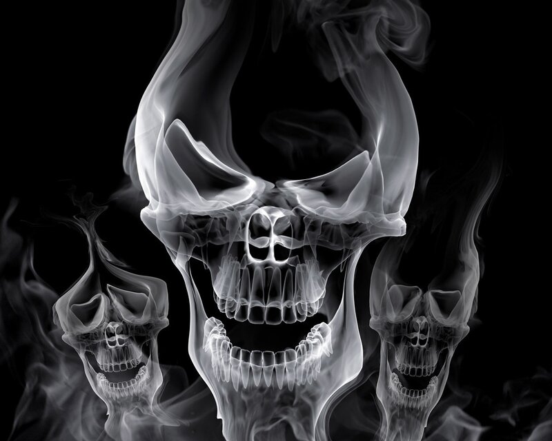 Smoke Forming Skulls
