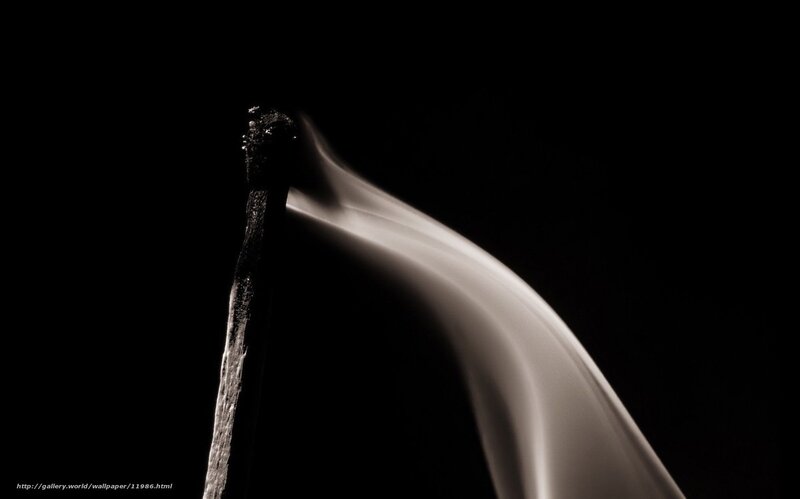 smoke from a match