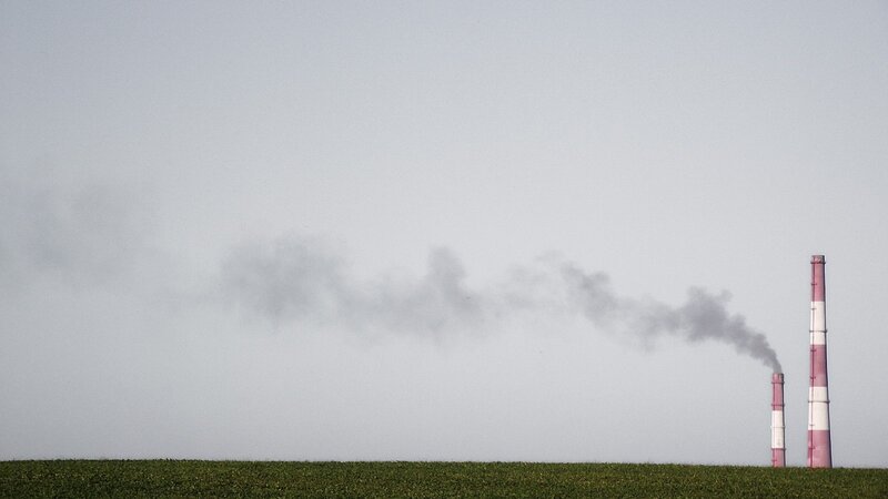 Smoke from industrial chimneys