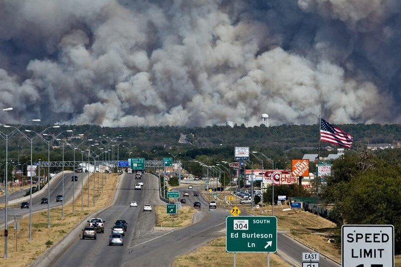 Smoke over Highway