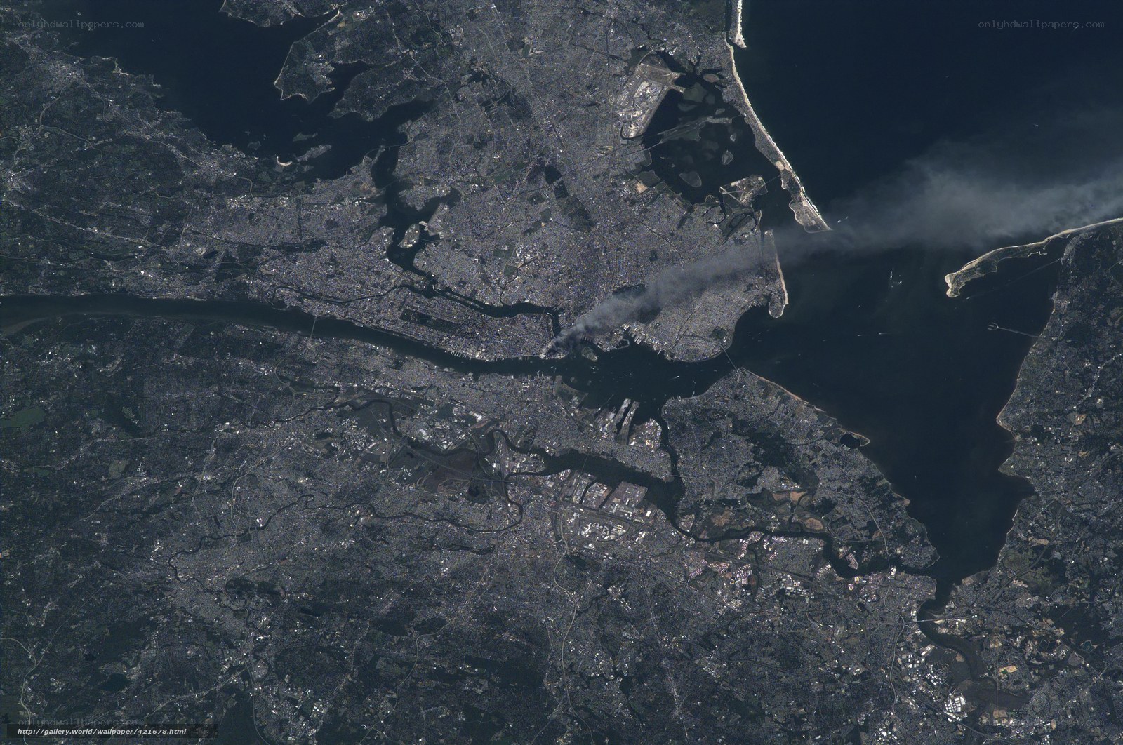 Smoke over New York City