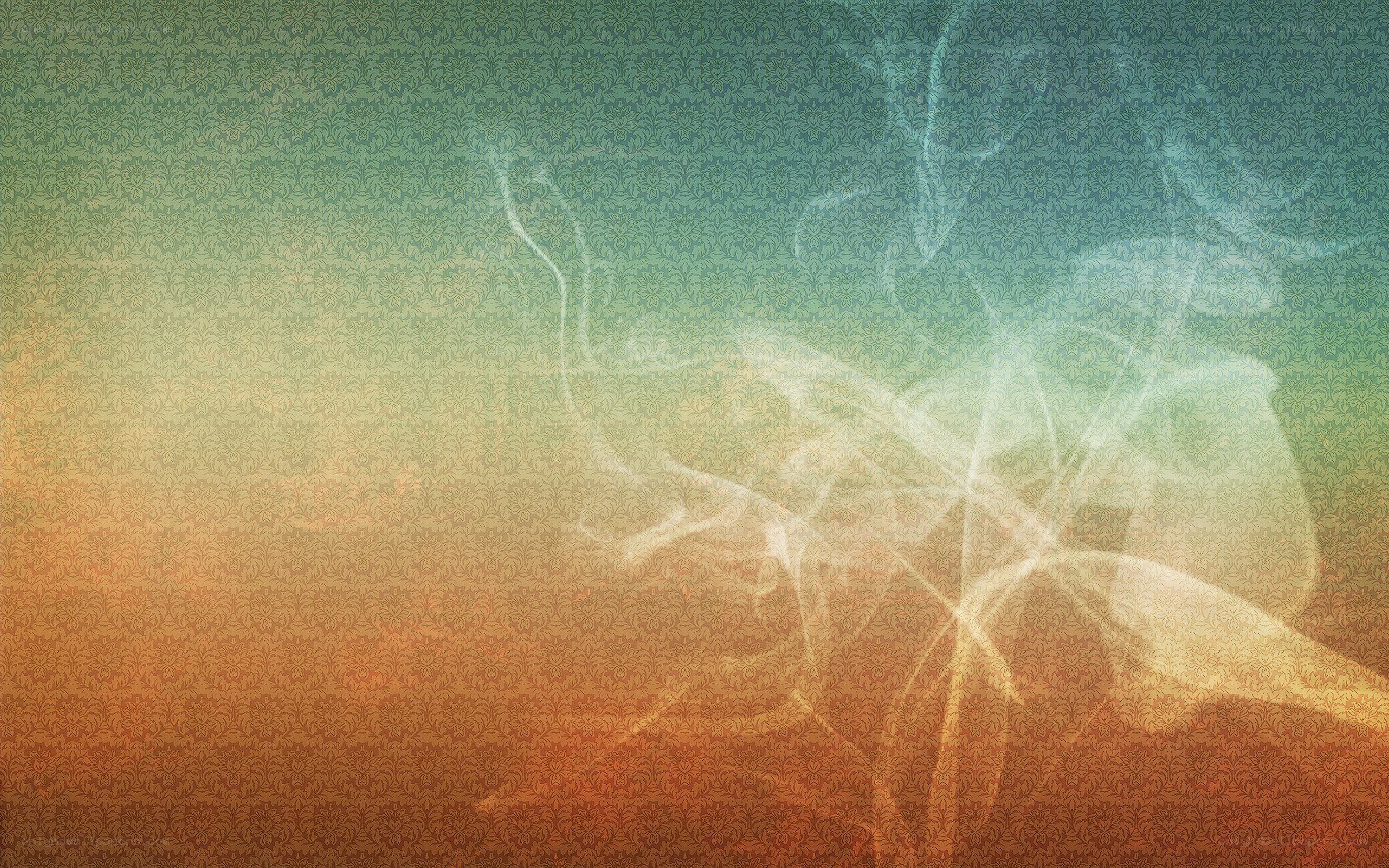smoke over patterned background