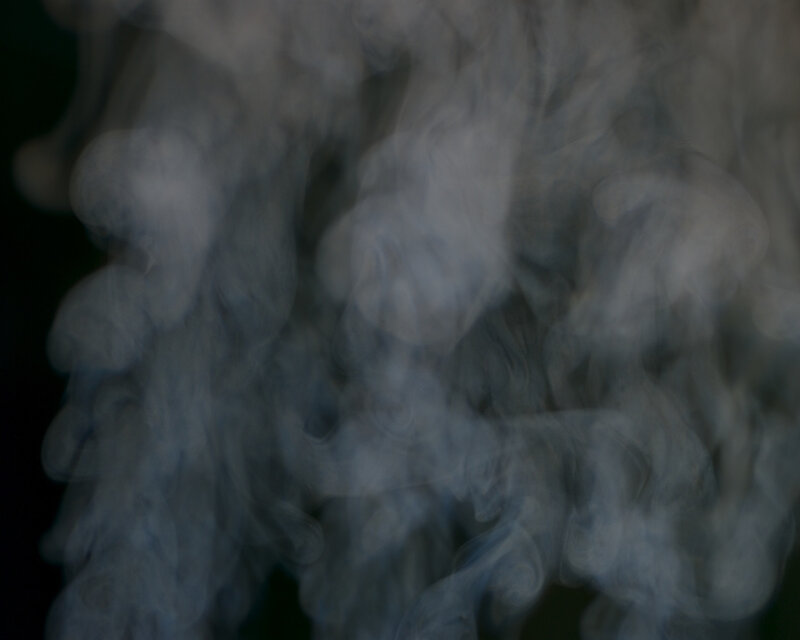 smoke rising in the air