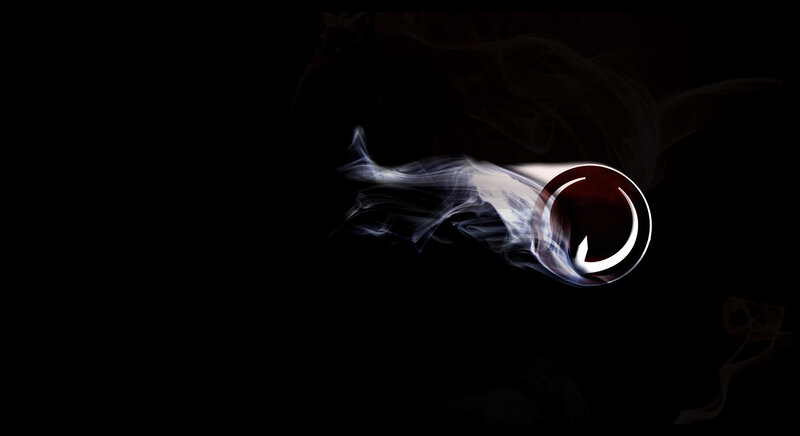 smoke swirl logo design