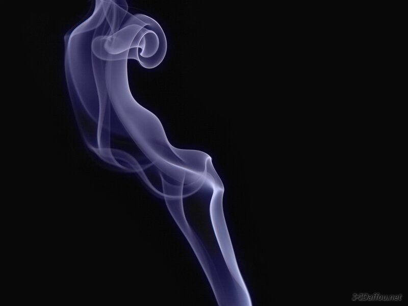 smoke swirl on black