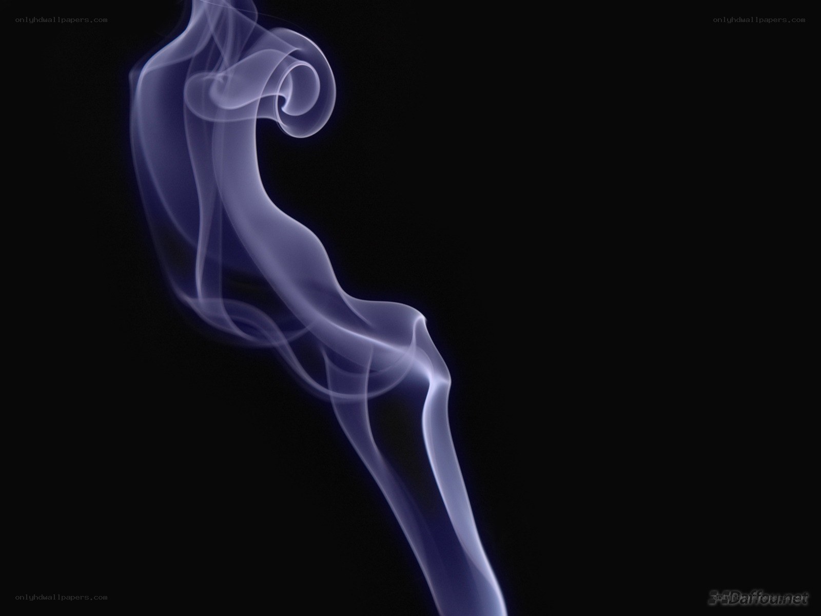 smoke swirl on black