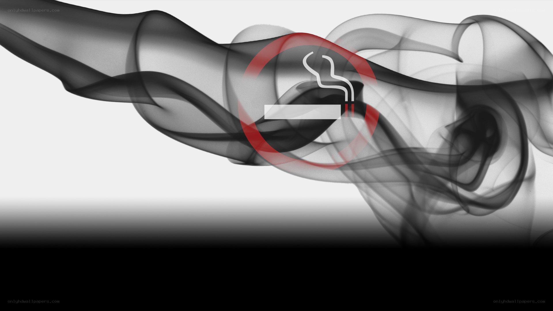 smoke with no smoking sign