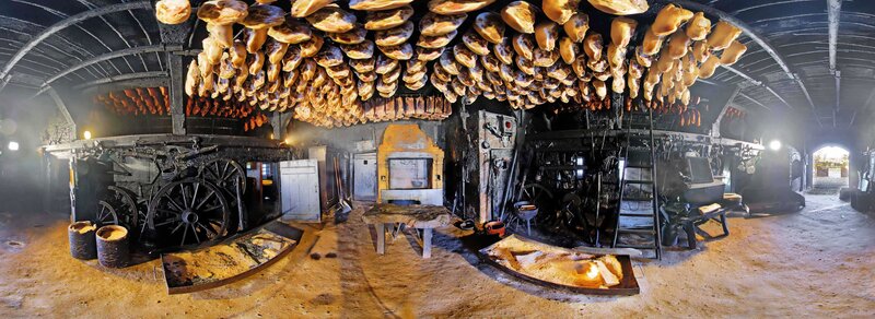 Smoked meat curing room
