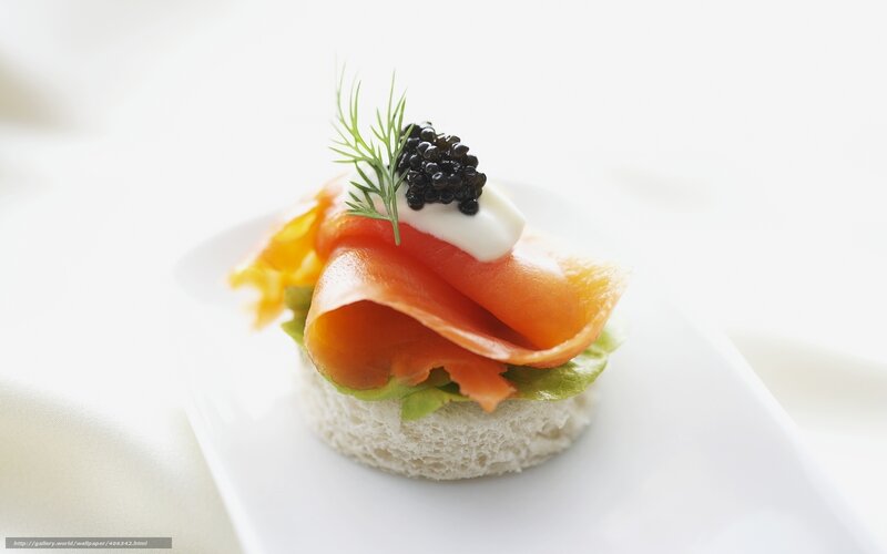 Smoked Salmon Appetizer — White