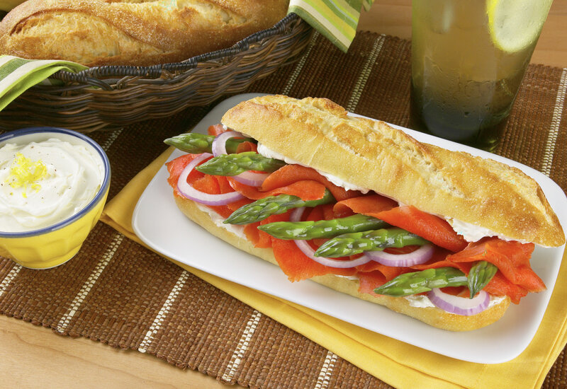 Smoked Salmon Sandwich — Yellow