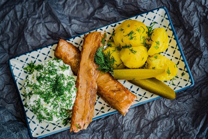 Smoked Salmon with Potatoes