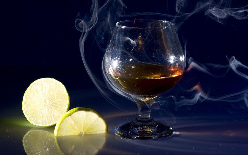 Smoking Brandy Glass