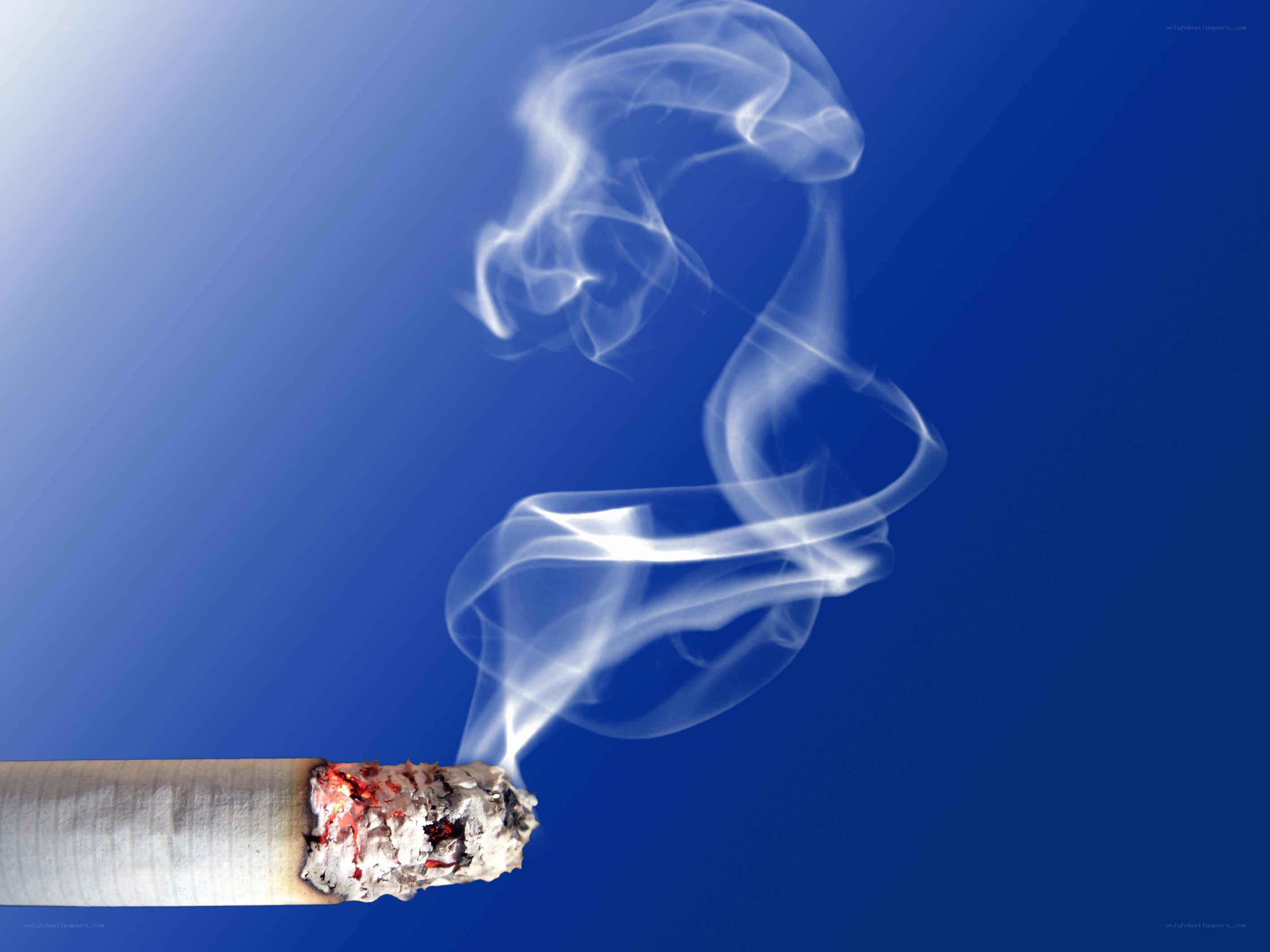 smoking cigarette with smoke