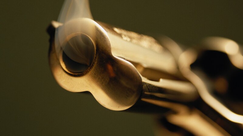 smoking gun barrel